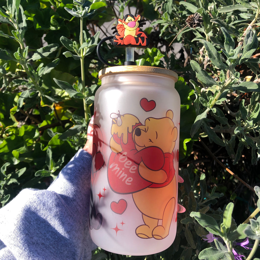 Love Pooh Glass Cup