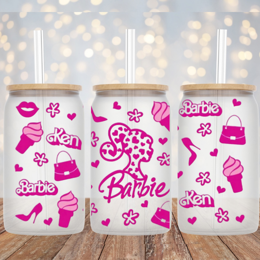 Barbie Glass Can